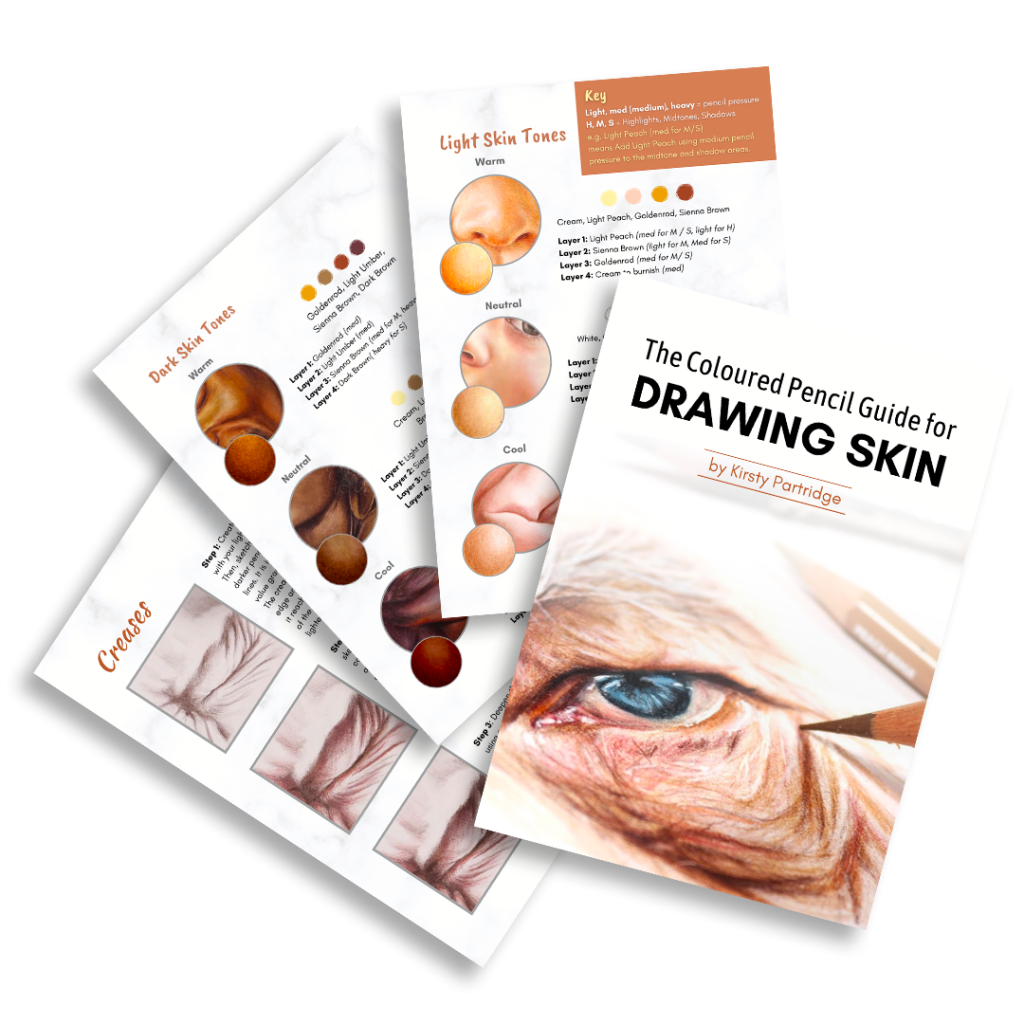 Coloured Pencil Skin Guide Opt In Kirsty Partridge Art